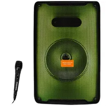 Caixa de Som / Spekear Portatil Megastar SPA118BT / 8" / Bluetooth / USB / FM / 15000W / com Microfone - Preto