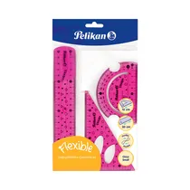 Kit de Reglas Flexibles Pelikan Small Geometric Set 009-000-080 Surtido 1 Pieza