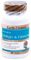 Earth's Creation Ginkgo & Ginseng (60 Tabletas)