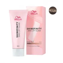 Tinte Wella Semipermanente Shinefinity Zero Lift Glaze 0407 Medium Brown Natural