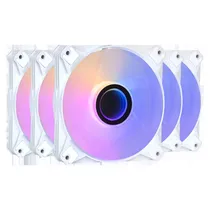 Cooler Fan para Gabinete Darkflash INF8 5 Em 1 Argb - Branco