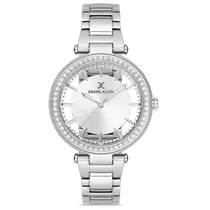 Relógio Analógico Feminino Daniel Klein DK.1.12681-1 Premium Ladies / Pulseira de Aço Inoxidável - Prata
