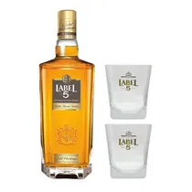 Whisky Label 5 Gold Heritage com Copo 750ML