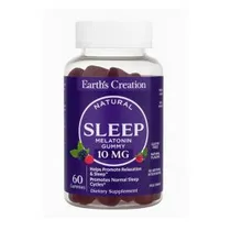 Melatonina Sleep Aid 10MG Earth's Creation 60 Gummies