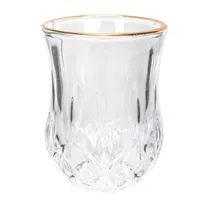 Copo de Vidro 6.3X4.7CM com Acabados Em Dourado 52ML