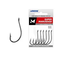 Marine Pesca Anzuelo Super Maruseigo Acero Inoxidable 12" Negro