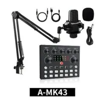 Microfone Satellite A-MK43+ Mesa de Som+ Suporte