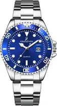 Relógio Masculino Kingseven K9619 - Analógico Silver/Blue