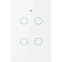 Interruptor de Parede Inteligente Moes WRS-US4-L RF/Wifi/Bivolt/4BOTÃO - White