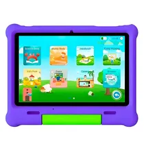 Tablet G-Tide Klap T1 Kids Tela 10.1" 32GB 2GB Ram - Preto + Capa Roxa