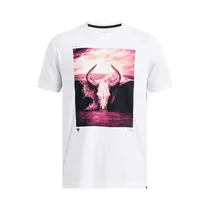 Remera Under Armour 1386891-100 Project Rock Brahma Bull Masculino
