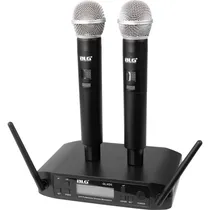Sistema de Microfone BLG GLXD-5 Sem Fio Uhf - Preto 3 Peças