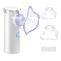Mini Nebulizador Portátil Ultrassónico Mesh Nebulizer JSL-W301 / 0.5ML / Sem Fio / com Pilha Recarregavel (Pilha Não Incluido) - Branco