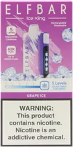 Vape Descartável Elf Bar Ice King Grape Ice 40000 Puffs