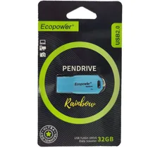 Pendrive Ecopower 32GB Rainbow - Azul Céu