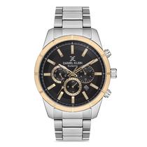 Relogio Analogico Masculino Daniel Klein DK.1.12718-6 Exclusive Gents / Pulseira de Aco Inoxidavel - Prata/Dourado