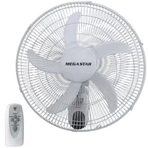 Ventilador de Parede Megastar FAN1820P / 18" / 5 Pás / 75W / 220V ~ 50 60 HZ - Branco