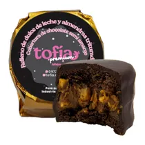 Alfajor Tofia Artesanal Preto Recheio Doce de Leite e Amêndoas