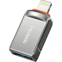 Adaptador Mcdodo USB-A para Lightning OT-8600 - Cinza