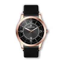 Relógio Analógico Masculino Daniel Klein Premium DK.1.12500-4 - Rosa Ouro e Preto