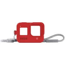 Case de Silicone Gopro com Cordão Ajustável para HERO8 Vermelho ? AJSST-008