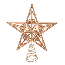 Estrela Árvore Natal Dourada 20X23CM