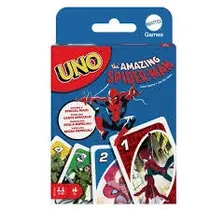 Mattel Juegos de Mesa Uno Marvel Spider-Man Plastico 7+ Años Multicolor