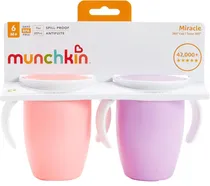 Copo de Treinamento Miracle 360 Cup Munchkin - 17927 Rosa/Roxo (2 Unidades)