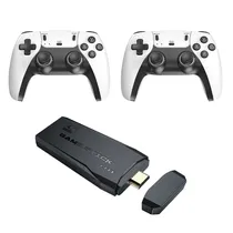 Consola Game Stick Gamepad X2 / 4K / Ultra HD com 2 Controles / 2.4GHZ - Branco