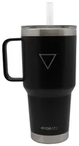 Copo com Canudo Térmico Hydrate Preto 887ML