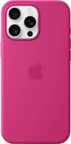 Case Apple para iPhone 16 Pro Max MYYX3ZM/A - Silicone Case Magsafe Fuchsia