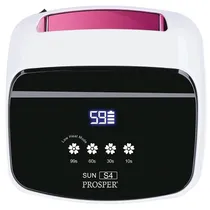 Secador de Unhas Prosper Sun S4 / 288W / Recarregavel / Bivolt - Branco/ Rosa
