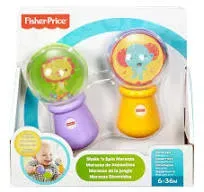 Mattel Bebes Fisher Price Maracas de Animalitos Detalles En El Producto 3M+ Multicolor