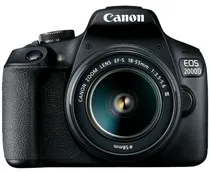Kit Câmera Canon Eos 2000D 24.1 Megapixels com Lente Ef-s 18-55 III