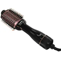 Quanta Cepillo Secador 2X1 QTES6000N 2T/1300W/Soport Bivolt Negro/Rosa