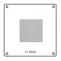 Bga Stencil Universal 26X26 1.0 B-0.60