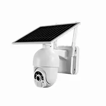 Câmera Smart 4G 4LIFE Solar 360º PTZ 1080P LP5-4G, Detecção de Movimento, Inteligência Artificial, Microfone, Speaker, Microsd (Até 128GB), Android/Ios (App Tuya) - Branca