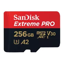 Mem Micro SD 256GB Sandisk Ext. Pro 200MB/s