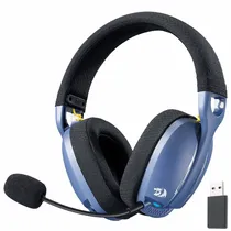 Headset Gamer Redragon H878BB Skuld Pro / Wireless - Preto / Azul