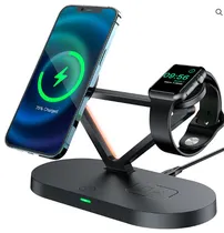 Carregador Acefast E9 45W Wireless Negro 3EN1  Carregador ...