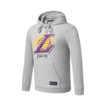 Sudadera Nba NBAHD724201-GY1 Spray Effect Print RF Los Angeles Lakers Unisex