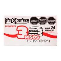 Alfajor Las Colonias Recheio Doce de Leite Cobertura Branca 24X65G