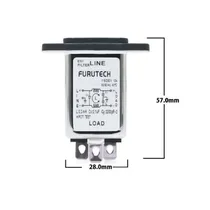 Conector Furutech AC-1501(R) Iec Inlet Emi Filter