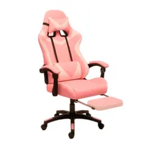 Cadeira Gamer Xtreme Level c/Posa Pies White/Pink LVS-186