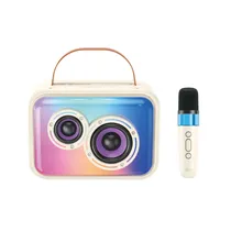 Caixa de Som Karaoke Xo F54 Bluetooth/20W/1800MAH/com Microfone - Bege