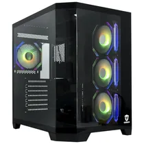Gabinete Satellite K902 Preto com 4 Coolers e-ATX