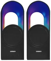 Speaker Satellite Gamer AS-92009B USB Bluetooth RGB - Preto