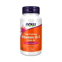 Suplemento Now Sports Vitamina D-3 1000IU 180 Cápsulas