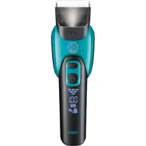 Maquina de Tosa Pet VGR Voyager V-208 / 5V / 6500RPM / 6 Em 1 / Recarregavel - Preto/ Verde