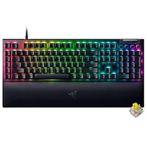 Teclado Gamer Mecânico Razer Blackwidow V4 USB / RGB / Yellow / Inglês - Preto (RZ03-04691900-R3U1)